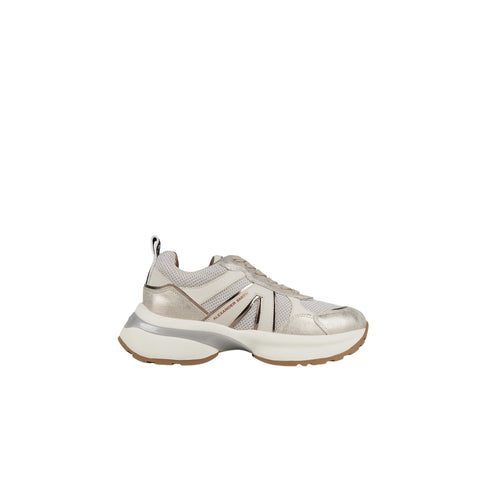 Sneakers Donna Victoria in pelle e mesh, con dettagli laminati